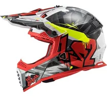 Comprar Cascos Motocross Mx Ls2 437 Fast Crusher Negro Rojo Pr