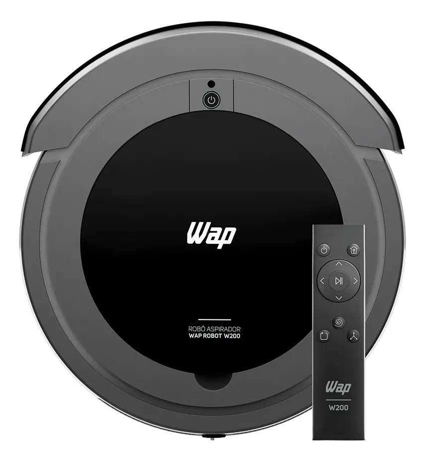 Aspirador Robô WAP W200 3 em 1 – Varre, Aspira e Passa Pano – Bivolt