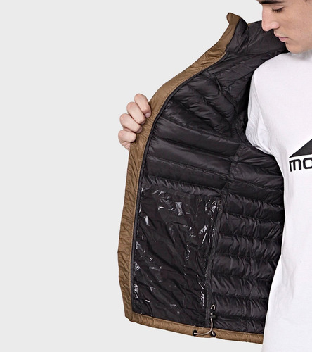 Campera Montagne Lando Inflable Pluma Duvet Hombre
