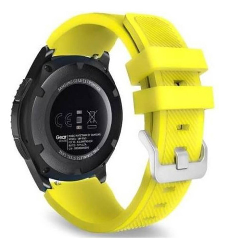 Pulseira Confort Compatível Xiaomi Watch S3, Haylou Watch S8 Cor Amarela