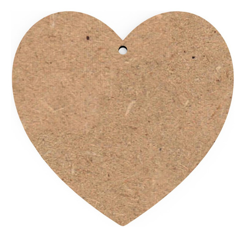 Corazón 8cm (20 Pz) Base Forma Corazón Mdf Bricolage
