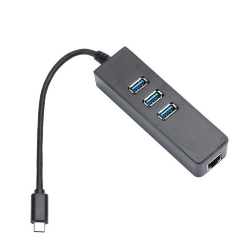 Thunderbolt Usb 3.1 Tipo C A 3.0 Hub 3 Puertos Rj45 Gigabit 