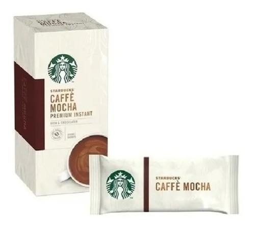 Café Starbucks Premium Instant Caffè Mocha Com 4 Sachê 88g