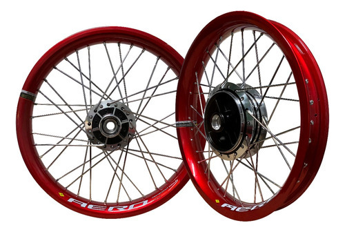 Par Roda Monaco Aero Titan Fan 150/160 Alumínio Raios Inox