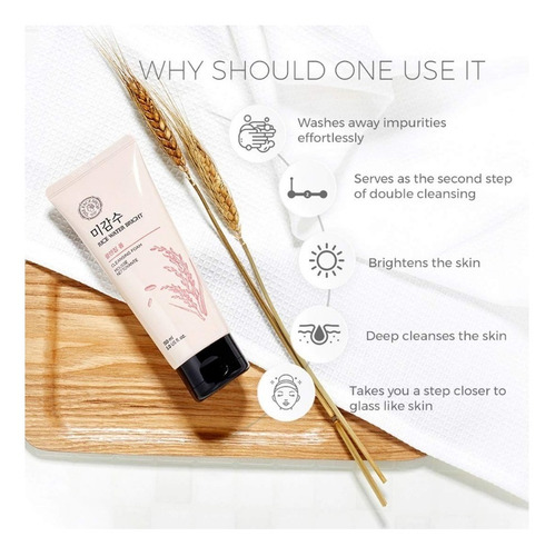 Imagen 3 de 3 de The Face Shop Espuma Limpiadora Brillante De Agua De Arroz