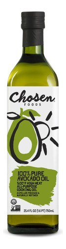 Aceite De Aguacate Chosen Foods - 750ml Sin Gluten