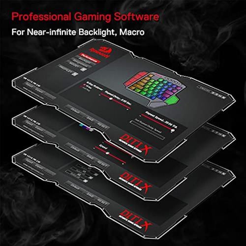 Teclado Mecánico Inalámbrico Con Una Sola Mano Redragon .