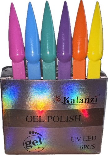 Kalanzi Gama Gel Semipermante Coleccion 6pz 10ml 