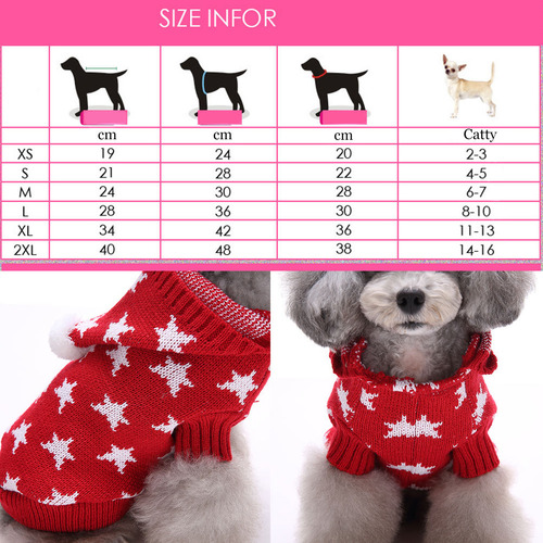 Sudadera De Invierno Tejida Con Capucha Para Gatos Y Perros,