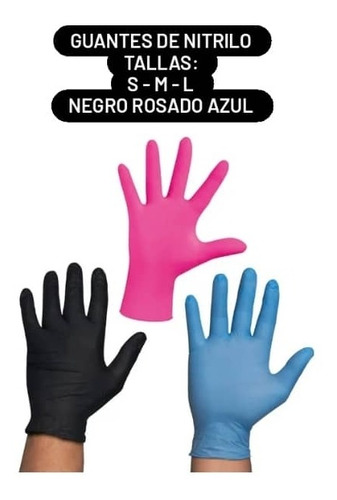 Imagen 2 de 4 de Guantes Multiusos Peluquerías Spa Barberos Comida Rápida