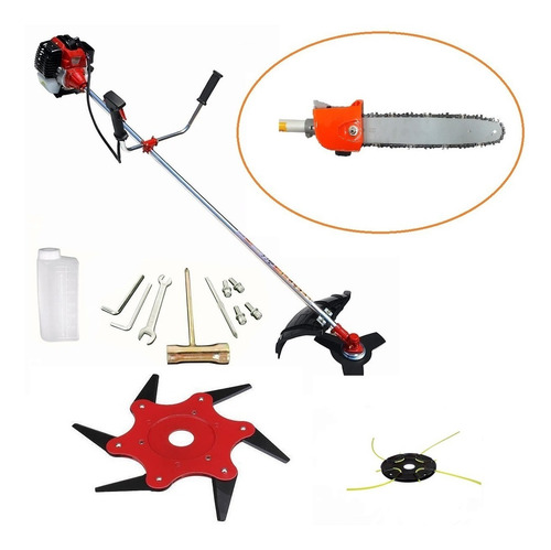 Roçadeira 4x1 Multi-funções -podadeira-moto Serra. Gasolina