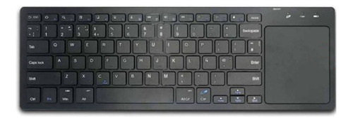Teclado Tecnolab Inalámbrico Bt Ultra Delgado Touchpad Tl028 Color del teclado Negro