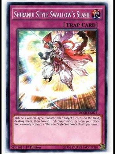 Shiranui Style Swallow's Slash Trampa Yugioh