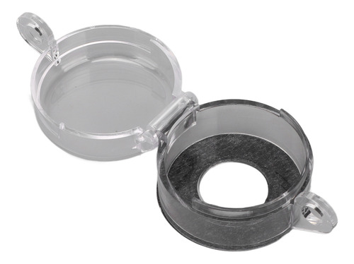 Tapa De Botón Pulsador, Cilindro De Polvo Transparente De Em