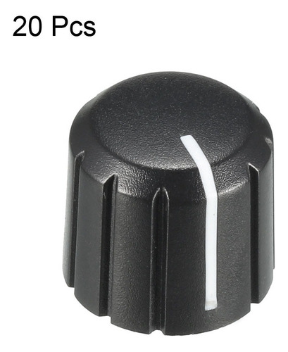 20 Perilla Giratoria Potenciómetro Giratorio Perilla Negro