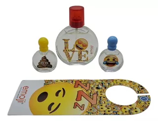 Perfume Infantil Emoji 3 Piezas.