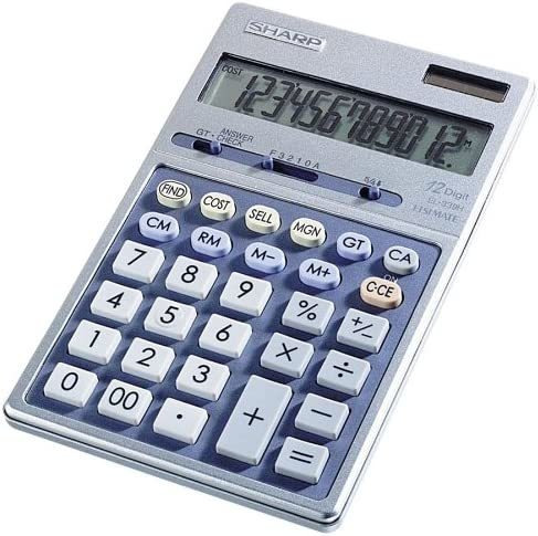 Sharp El339hb 12-digit Metal Financial Calculator