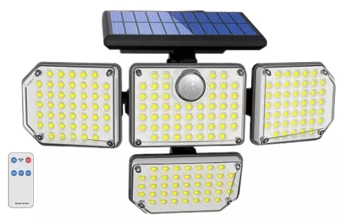 Foco Solar 48 LED Exterior + Sensor Movimiento + Control Remoto >  Iluminacion > Focos LED > Electro Hogar