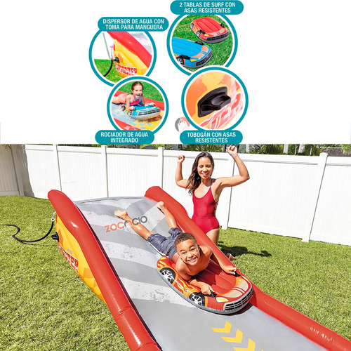 Tobogán Pista Deslizante Jabonosa Inflable Intex 57167