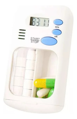 Mini Pastillero Temporizador Con Lcd Digital Alarma