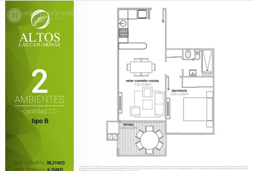 Imagen 5 de 9 de Departamento - Loma Verde - Altos Las Casuarinas 2 Amb - Sin Comision Inmobiliaria