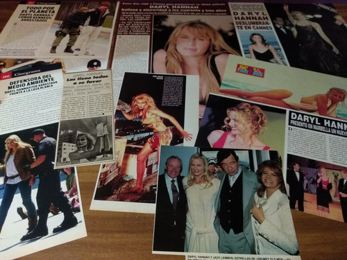 (o045) Daryl Hannah * Clippings Revista 3 Pgs + Recortes