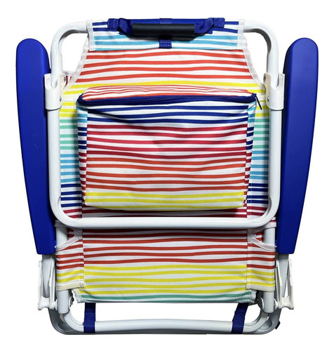 Silla Plegable Para Playa Nautica Original 5 Posiciones Arcoíris
