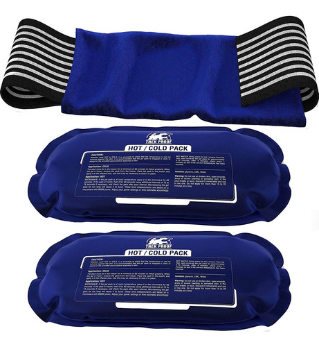 Ice Pack Piece Set Â¿ Reusable Hot And Cold Therapy Gel...