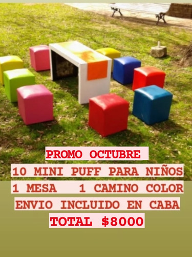 Alquiler Livings Para Eventos 10 Puff 1 Mesa $8000.-