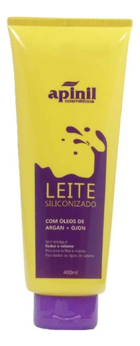 Creme Para Pentear Leite Siliconizado Apinil