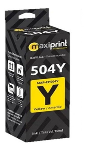 Tinta Epson 504 544 L3110 L4150 4160 6161 6171 Maxiprint