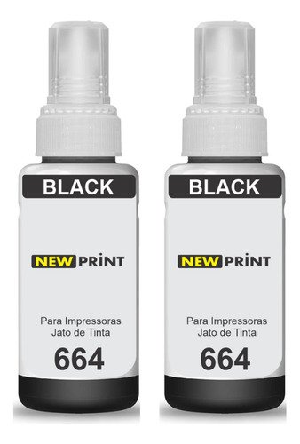 2x Tinta 664 Para Epson L220 L355 L365 L380 L375 L395 L396