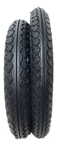 Par Pneu Technic 80/100-14 + 60/100-17 Biz Pop100 Tiger C/c