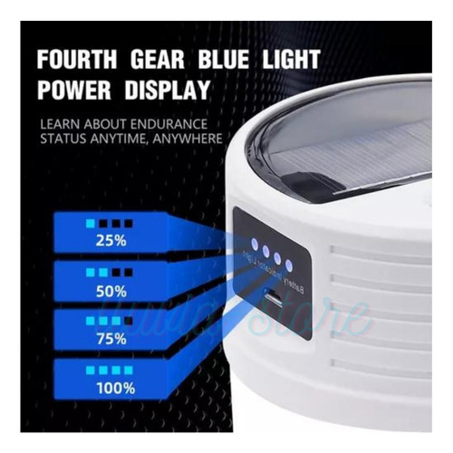 Lámpara Led Solar De Mano Para Acampar Multiusos
