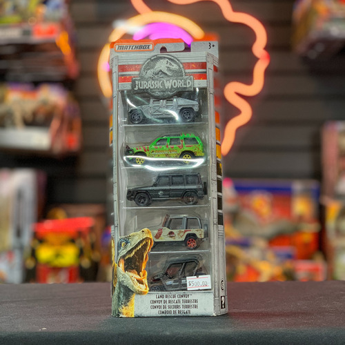 Jurassic World Land Rescue Convoy Matchbox Mattel 