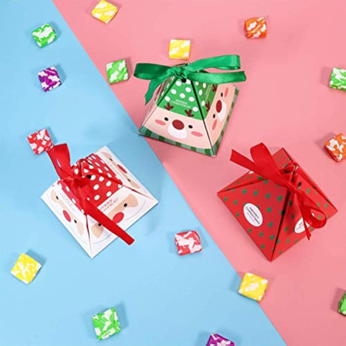 30 Cajas De Navidad Con Caramelos Decoraciones Navidenas