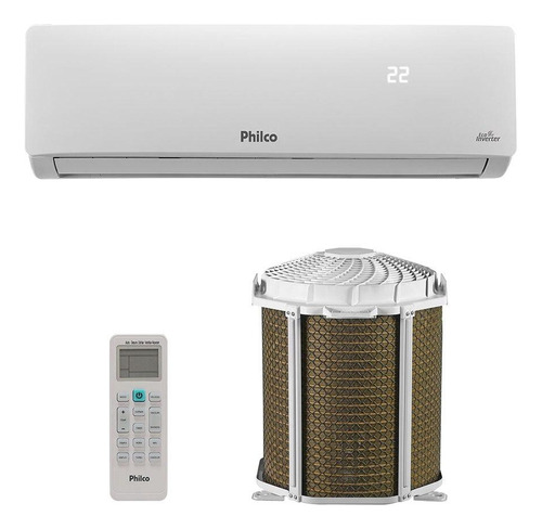 Ar-condicionado Split Inverter 9000 Btus Philco Frio 220v Cor Branco