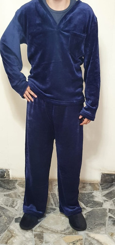 Buzo / Pijama Felpa Aterciopelada Caballeros S - Xl