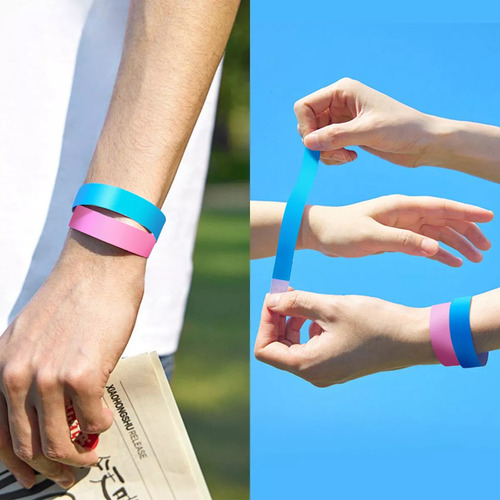 600 Pulseras De Identificación De Papel Dingpai Para Eventos Xz1