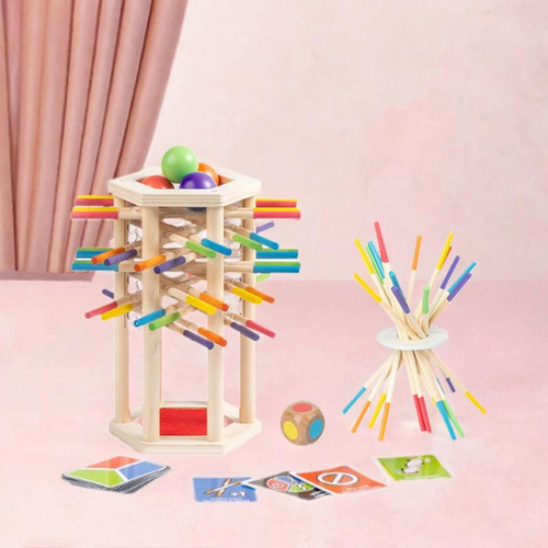 Juguete De Equilibrio De Palitos De Madera, Juego De Mesa M