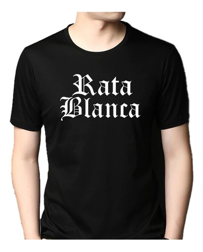 Playera Black Rata Blanca Metal Rock Argentino