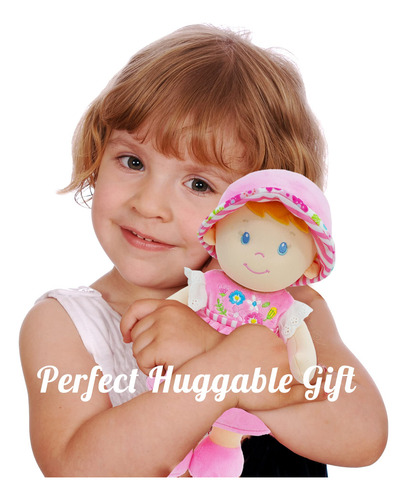 Boneca Macia De Pelúcia June Garden Emilia 30 Cm Por 1-3 Ano