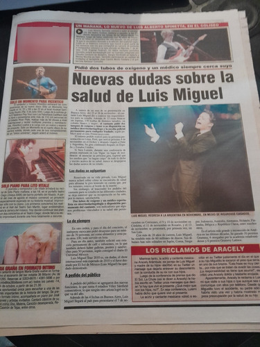 Diario Popular Full Tv Luis Miguel Matias Ale Escudero 2010 