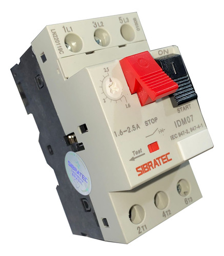 Sibratec Disjuntor Motor Idm07-gv2 Ajuste 1,6~2,5a
