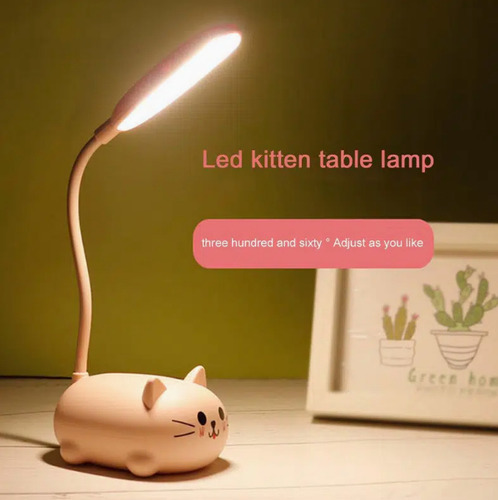 Lámpara Led De Mesa Ajustable Luz Nocturna Con Dibujos Anima
