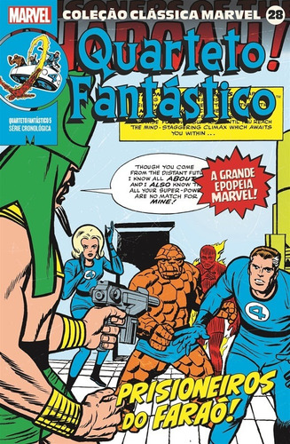 Coleção Clássica Marvel Vol.28 - Vingadores Vol.05, de Lee, Stan. Editora Panini Brasil LTDA, capa mole em português, 2022