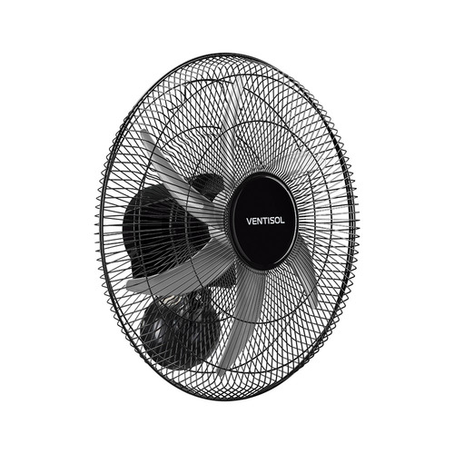 Ventilador Osc Parede 50cm Steel Bivolt Premium Ventisol Cor da estrutura Preto Cor das pás Cinza 127V/220V