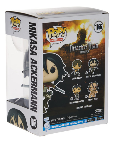 ¡funko Pop! Animación: Ataque A Los Titanes - Mikasa Ackerma