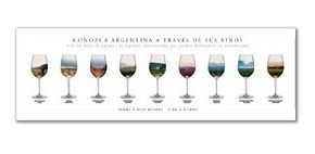 Lamina Póster De Paisajes Del Vino En Copas Argentina