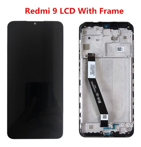 Imagen 3 de 4 de Pantalla Táctil Lcd Con Marco Para Redmi 9 M2004j19g